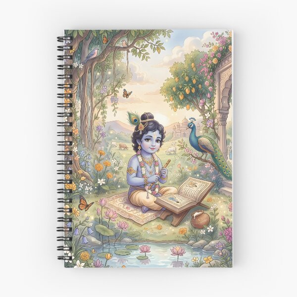 Item preview, Bal Krishna Storybook Illustration designed and sold by hutofdesigns.