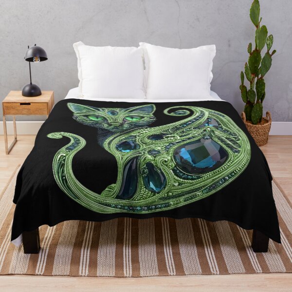 Item preview, Emerald fantasy cat designed and sold by Karaburmagirl.