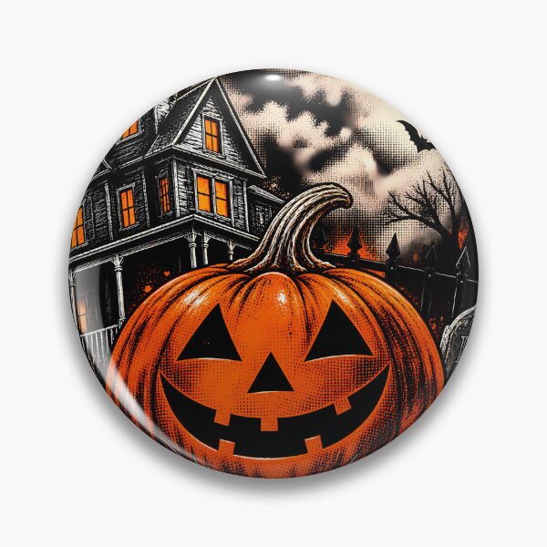Item preview, Jack O Lantern Haunted House Pumpkin Spooky Season Moon designed and sold by SavannahCampbel.