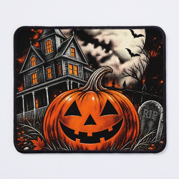 Item preview, Jack O Lantern Haunted House Pumpkin Spooky Season Moon designed and sold by SavannahCampbel.