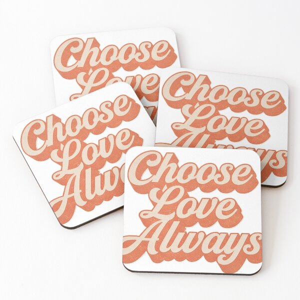 Item preview, Choose Love Always, Retro Bubble Script designed and sold by alex889art.