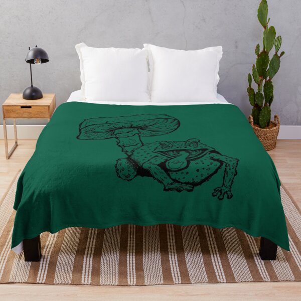 Item preview, Psychedelic Frog & Mushroom – Surreal Forest Art designed and sold by Half Mess.