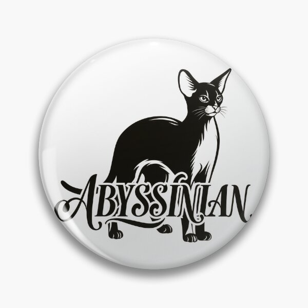Item preview, Abyssinian Cat Word Art | Typography Cat Silhouette Design designed and sold by AyfuDesigns.