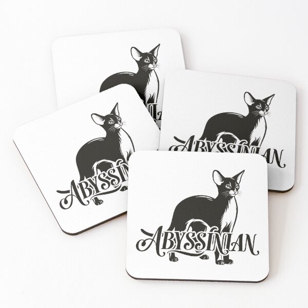 Item preview, Abyssinian Cat Word Art | Typography Cat Silhouette Design designed and sold by AyfuDesigns.