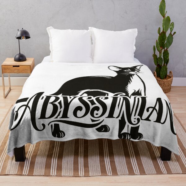 Item preview, Abyssinian Cat Word Art | Typography Cat Silhouette Design designed and sold by AyfuDesigns.