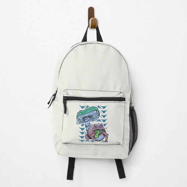 Item preview, Psychedelic Frog & Mushroom – Surreal Forest Art designed and sold by Half Mess.