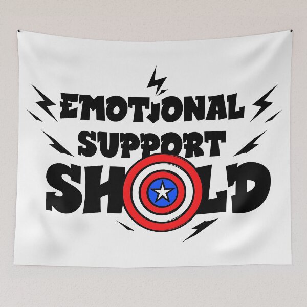 Item preview, Captain America Emotional Support Shield designed and sold by zakvisuals.