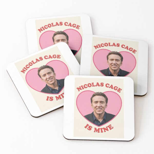 Item preview, Nicolas cage is mine Love boyfriend birthday funny prank meme gift weird designed and sold by CheeseBlueprint.
