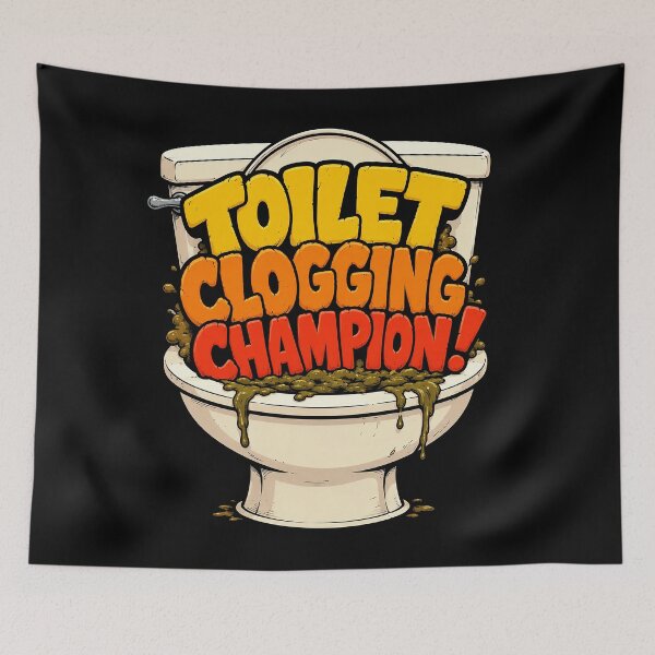 Item preview, Toilet clogging champion designed and sold by abby-thorns.