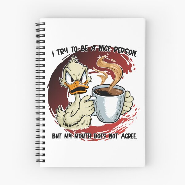 Item preview, I Try to Be a Nice Person Funny Duck designed and sold by Szpaku desart .