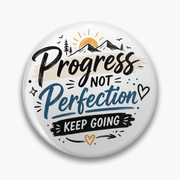 Item preview, Progress Not Perfection Sticker designed and sold by DezigenArtz.