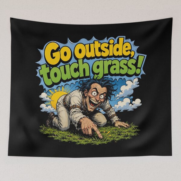 Item preview,  Go outside touch grass designed and sold by abby-thorns.
