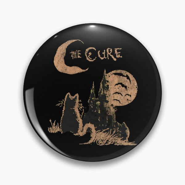 Item preview, The Cure Cat Design, 90s Alt Indie Rock Art, Music Gifts, Cat Lover Gifts, The Cure Fan Apparel designed and sold by Catsi-Nook-Art.