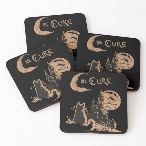 Item preview, The Cure Cat Design, 90s Alt Indie Rock Art, Music Gifts, Cat Lover Gifts, The Cure Fan Apparel designed and sold by Catsi-Nook-Art.