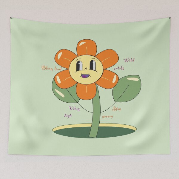 Item preview, Bloom loud Wild petals Vibes high Stay groovy designed and sold by LensArtFusion.