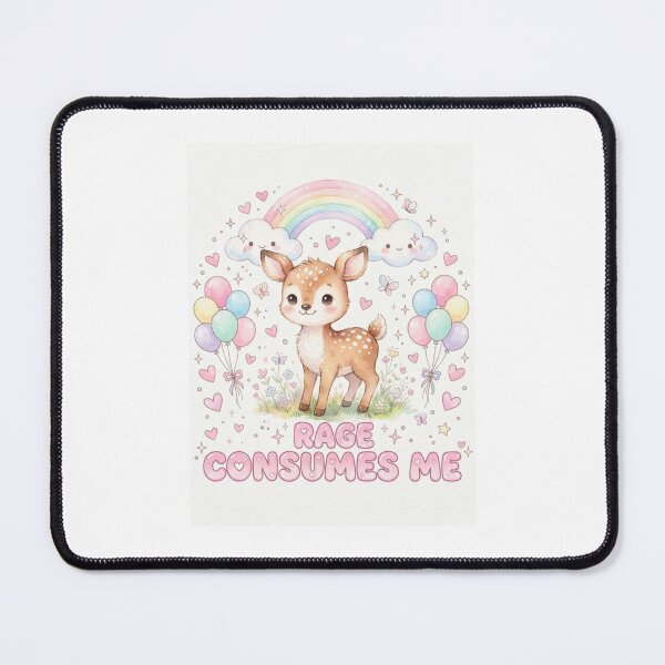 Item preview, Deer rage consumes me kitty kitten cat funny gag adult humor novelty meme memes pet christmas birthday designed and sold by CheeseBlueprint.