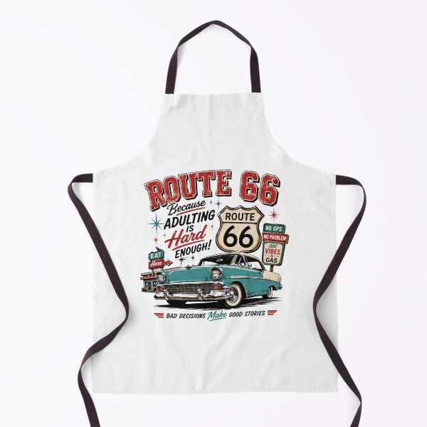 Item preview, Route 66 Classic Car Road Trip Vintage Turquoise Americana Diner Vibes designed and sold by Yellowriversss.