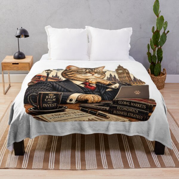 Item preview, Sophisticated Executive Cat London Finance designed and sold by Snurly.