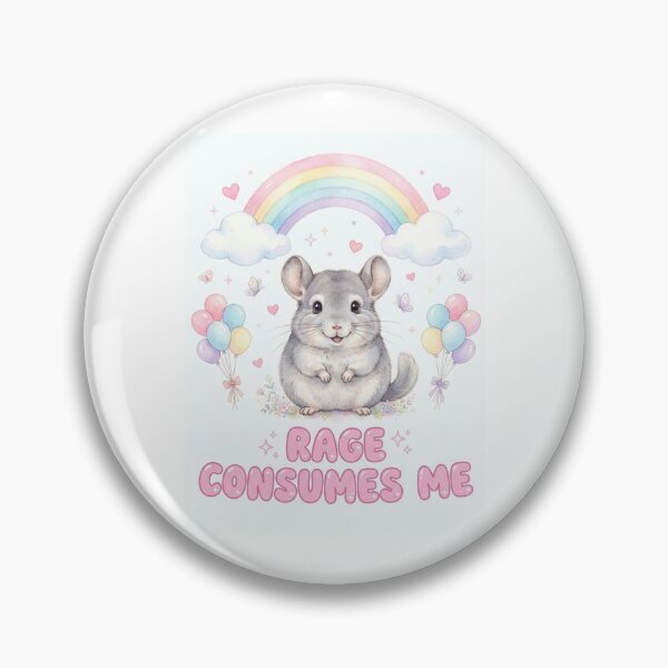Item preview, Chinchilla rage consumes me kitty kitten cat funny gag adult humor novelty meme memes pet christmas birthday designed and sold by CheeseBlueprint.