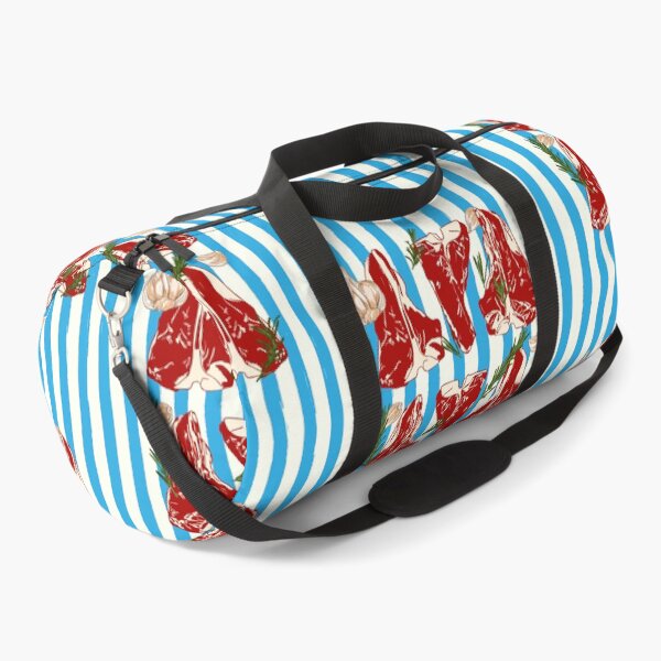 Item preview, T-Bone Steak Blue Stripes Pop Art Kitchen designed and sold by MaiZephyr.