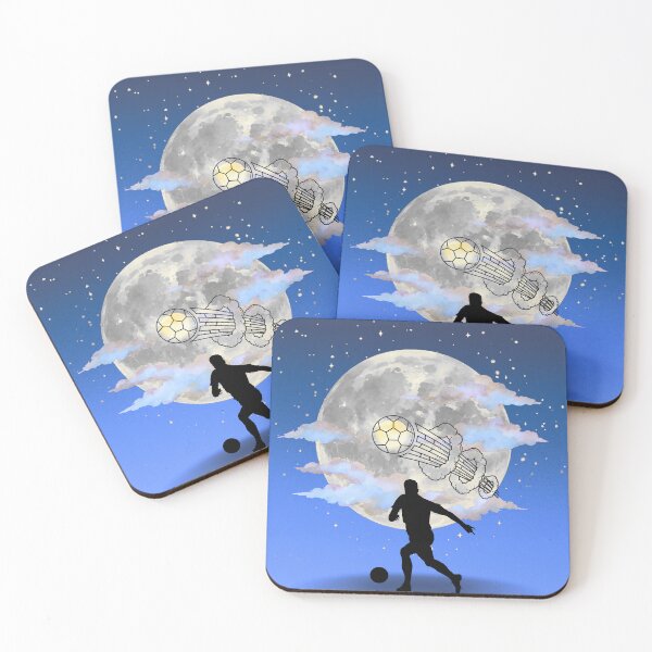 Item preview, Football Dream Under The Moon – Soccer Night Art designed and sold by PetruArtDesigns.
