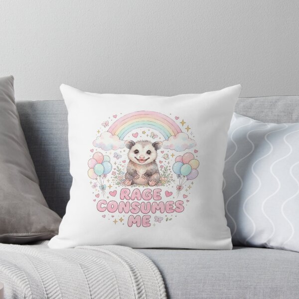 Item preview, Opossum rage consumes me kitty kitten cat funny gag adult humor novelty meme memes pet christmas birthday designed and sold by CheeseBlueprint.
