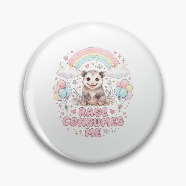 Item preview, Opossum rage consumes me kitty kitten cat funny gag adult humor novelty meme memes pet christmas birthday designed and sold by CheeseBlueprint.