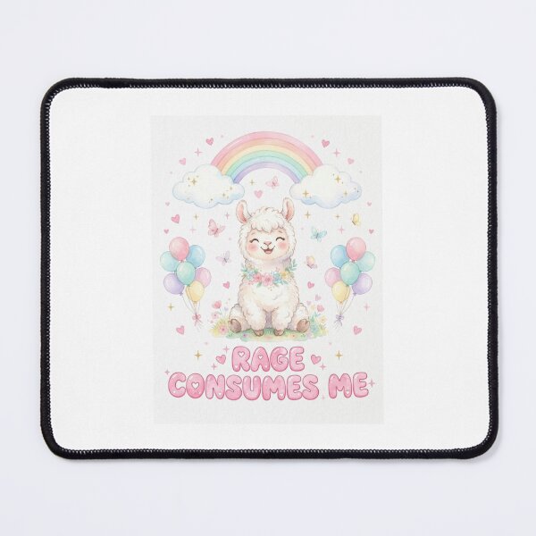 Item preview, Llama rage consumes me kitty kitten cat funny gag adult humor novelty meme memes pet christmas birthday designed and sold by CheeseBlueprint.