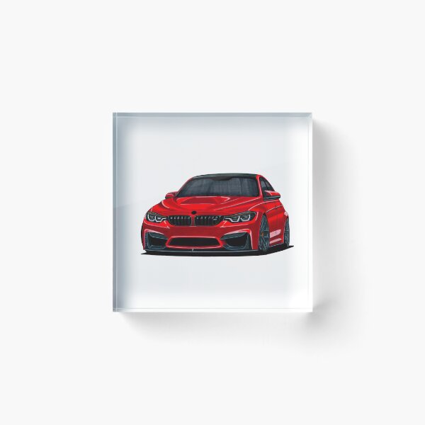 Item preview, Exclusive front part drawing legendary red modified sport car F80 Sedan S55B30 designed and sold by Cars23.