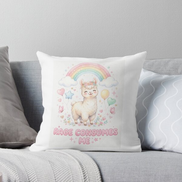 Item preview, Llama rage consumes me kitty kitten cat funny gag adult humor novelty meme memes pet christmas birthday designed and sold by CheeseBlueprint.