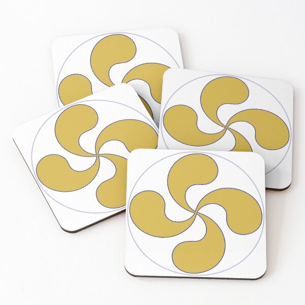Item preview, Golden Navy Lauburu | Basque Country Design designed and sold by DONOSTIADESIGN.