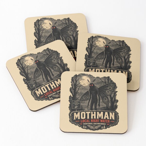 Item preview, Mothman Local Night Watch Point Pleasant Cryptid Vintage Horror designed and sold by SVox.
