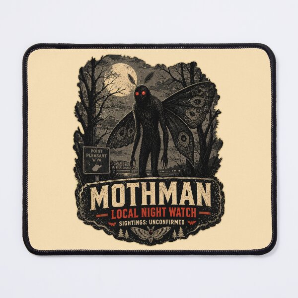 Item preview, Mothman Local Night Watch Point Pleasant Cryptid Vintage Horror designed and sold by SVox.