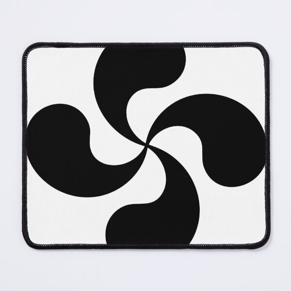 Item preview, Traditional Black Lauburu | Basque Country Design designed and sold by DONOSTIADESIGN.