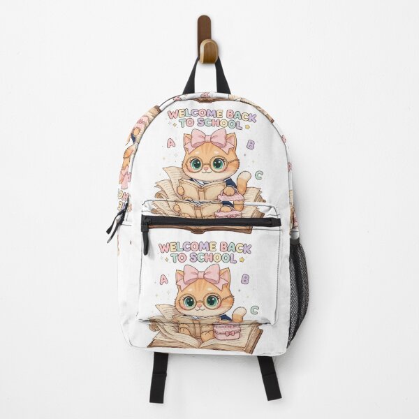 Item preview, Cute Welcome Back To School Reading Cat designed and sold by Moody Vibes Studio.