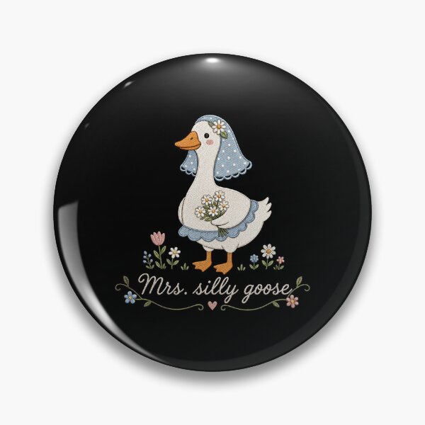 Item preview, Mr. and Mrs. Silly Goose Matching Couple, Funny Bride and Groom Wedding Gift designed and sold by Quiajia.