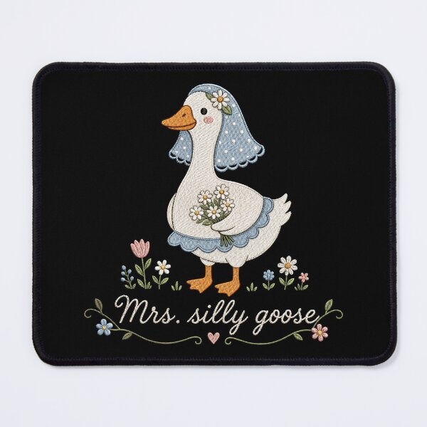 Item preview, Mr. and Mrs. Silly Goose Matching Couple, Funny Bride and Groom Wedding Gift designed and sold by Quiajia.