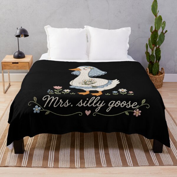 Item preview, Mr. and Mrs. Silly Goose Matching Couple, Funny Bride and Groom Wedding Gift designed and sold by Quiajia.