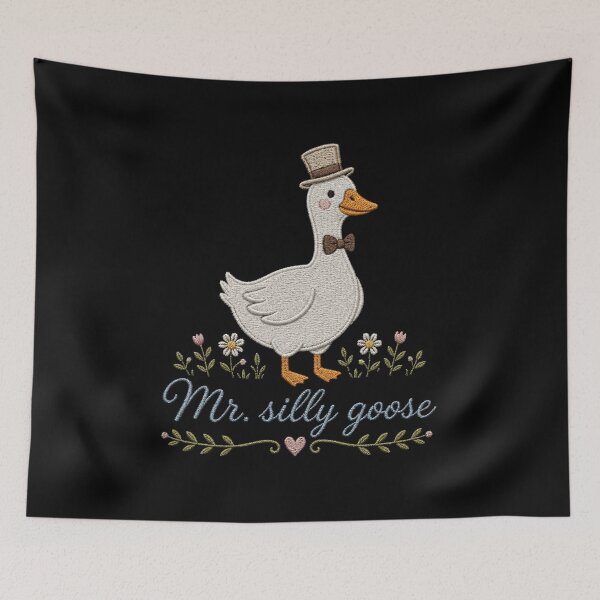 Item preview, Mr. and Mrs. Silly Goose Matching Couple, Funny Bride and Groom Wedding Gift designed and sold by Quiajia.