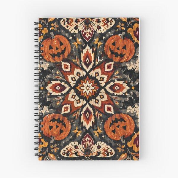 Item preview, Halloween Mandala – Intricate Ikat Geometric Spooky Pattern Artwork designed and sold by Ink Matrix.