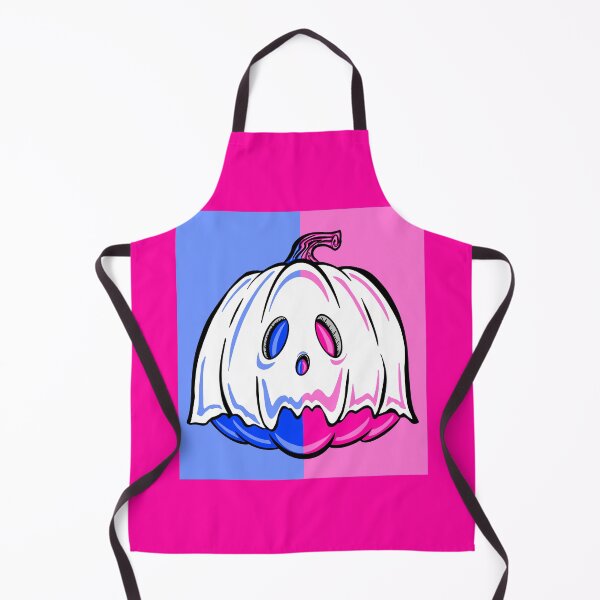 Item preview, Pink And Blue Ghost Pumpkin With pink background designed and sold by missmann.