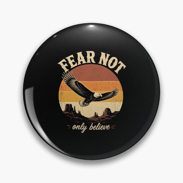Item preview, Fear Not Only Believe Eagle Christian Faith Vintage Sunset designed and sold by thefirstbroo.