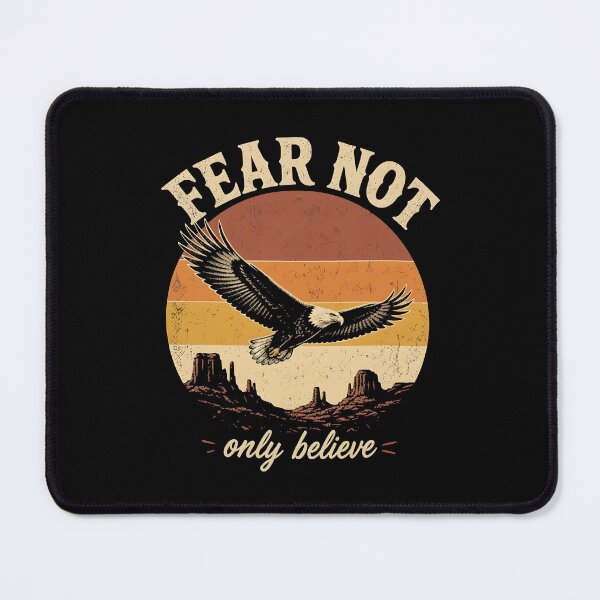 Item preview, Fear Not Only Believe Eagle Christian Faith Vintage Sunset designed and sold by thefirstbroo.