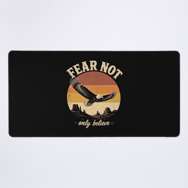 Item preview, Fear Not Only Believe Eagle Christian Faith Vintage Sunset designed and sold by thefirstbroo.