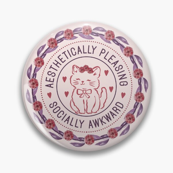 Item preview, Aesthetically Pleasing Socially Awkward - Funny Introvert Cat Wreath designed and sold by the-Z3nith.