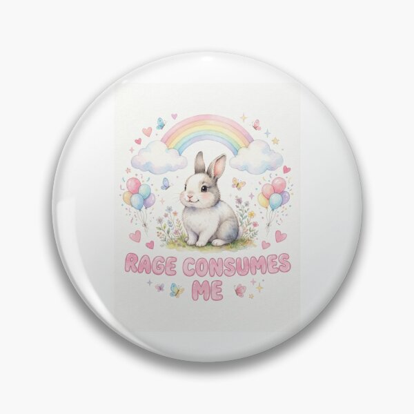 Item preview, Rabbit rage consumes me kitty kitten cat funny gag adult humor novelty meme memes pet christmas birthday designed and sold by CheeseBlueprint.