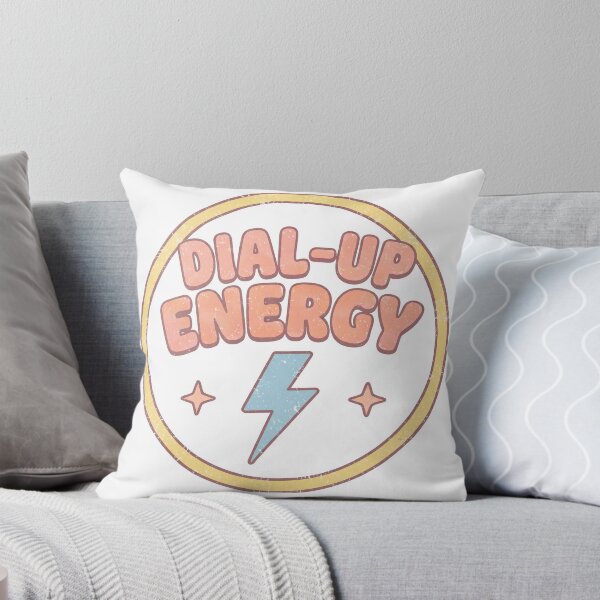 Item preview, Dial-Up Energy, Retro Y2K Badge designed and sold by alex889art.