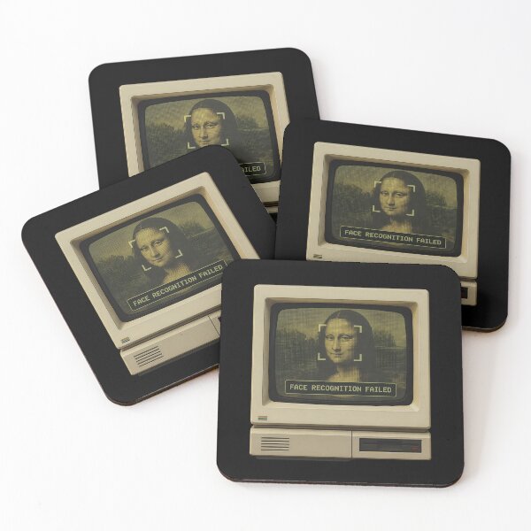 Item preview, Mona Lisa Face Recognition Error - Funny Tech Art designed and sold by ManggaeJM.