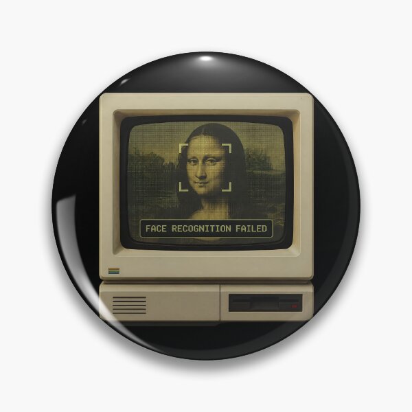 Item preview, Mona Lisa Face Recognition Error - Funny Tech Art designed and sold by ManggaeJM.
