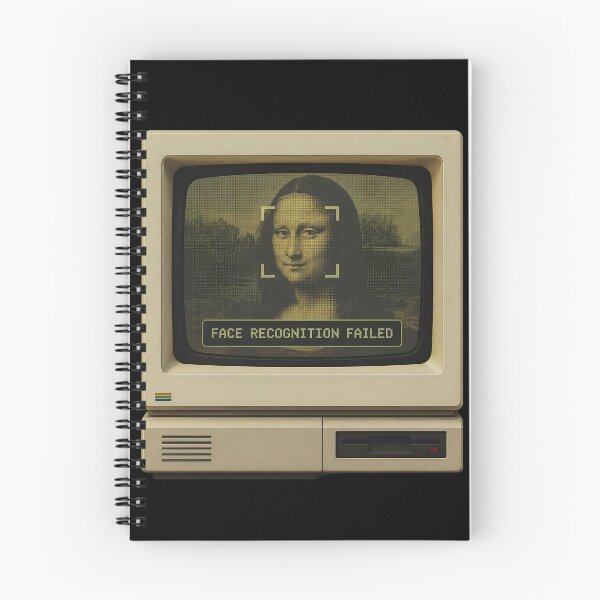 Item preview, Mona Lisa Face Recognition Error - Funny Tech Art designed and sold by ManggaeJM.